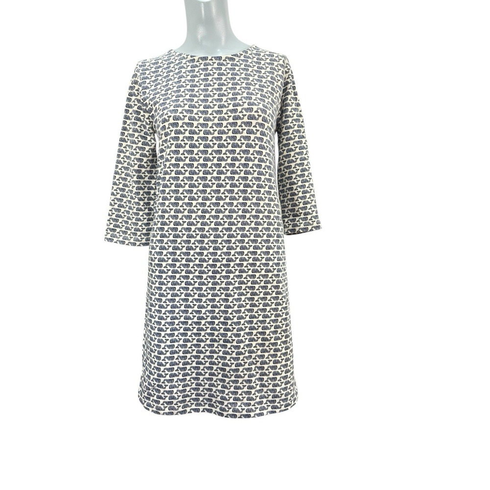 Girls XL Vineyard Vines‎ Long Sleeve Blue Whale Print Dress